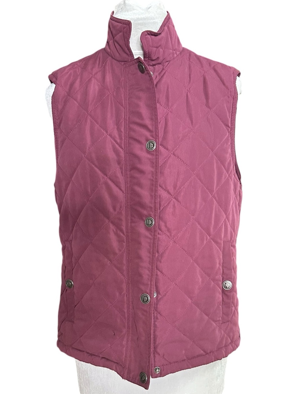 Dover Saddlery Riding Sport Quilted Vest. Size Medium. Burgundy